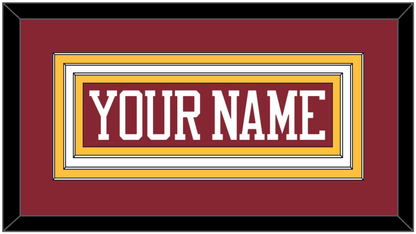 Minnesota Hockey Nameplate - Road Maroon - Premier Tier 1