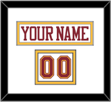 Minnesota Nameplate & Number (Shoulder) - Home White - Double Mat 1