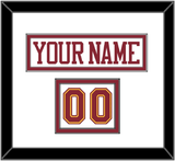 Minnesota Nameplate & Number (Shoulder) - Home White - Double Mat 2