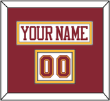 Minnesota Nameplate & Number (Shoulder) - Home White - Double Mat 3
