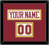 Minnesota Nameplate & Number (Shoulder) - Home White - Double Mat 3