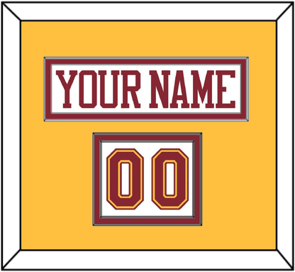 Minnesota Nameplate & Number (Shoulder) - Home White - Signature Tier 4