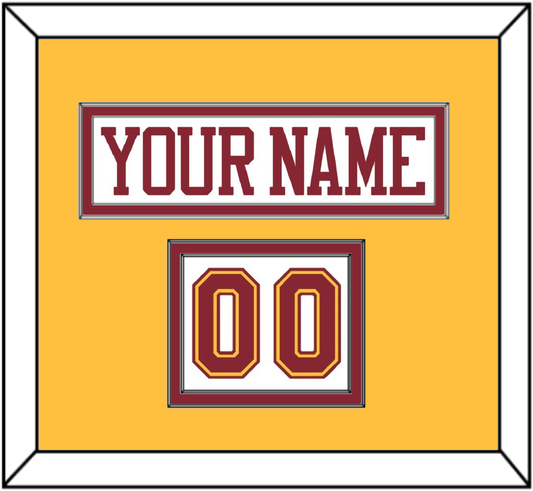 Minnesota Nameplate & Number (Shoulder) - Home White - Signature Tier 4