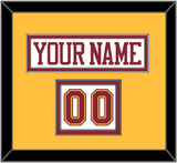 Minnesota Nameplate & Number (Shoulder) - Home White - Double Mat 4
