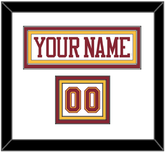 Minnesota Nameplate & Number (Shoulder) - Home White - Premier Tier 1