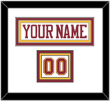 Minnesota Nameplate & Number (Shoulder) - Home White - Triple Mat 1