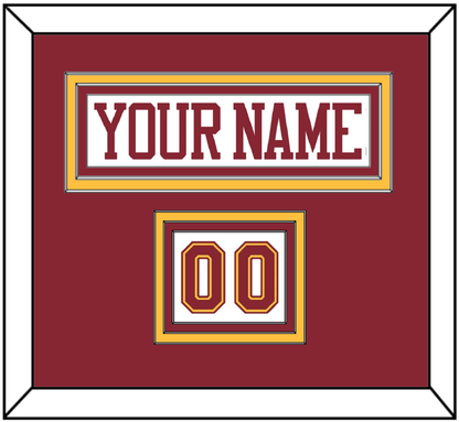 Minnesota Nameplate & Number (Shoulder) - Home White - Premier Tier 2