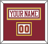 Minnesota Nameplate & Number (Shoulder) - Home White - Triple Mat 2