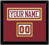 Minnesota Nameplate & Number (Shoulder) - Home White - Triple Mat 2