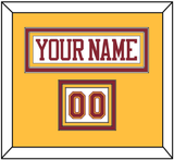 Minnesota Nameplate & Number (Shoulder) - Home White - Triple Mat 3