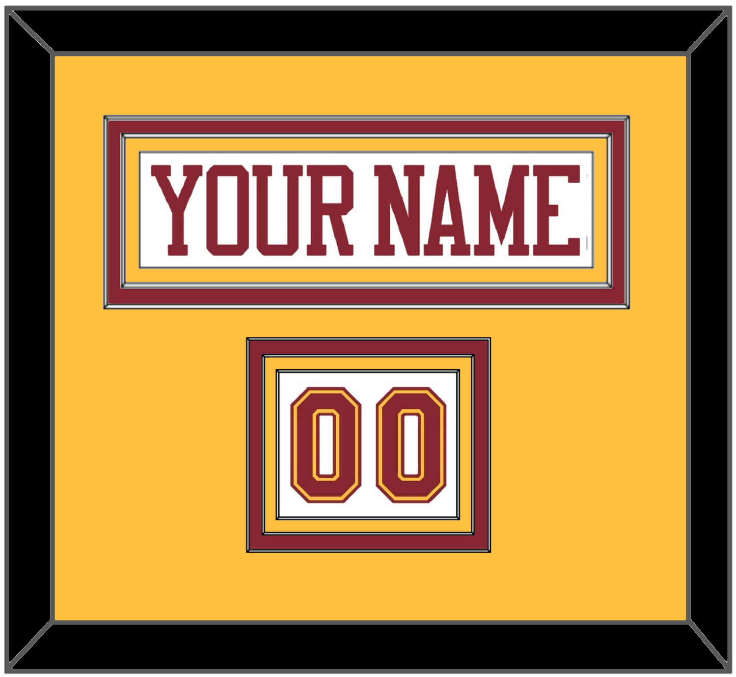 Minnesota Nameplate & Number (Shoulder) - Home White - Premier Tier 3