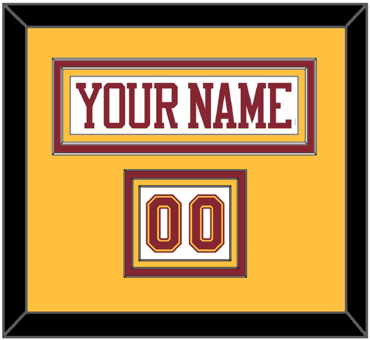 Minnesota Nameplate & Number (Shoulder) - Home White - Premier Tier 3