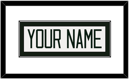 Michigan State Hockey Nameplate - Home White - Essential Tier 1