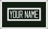 Michigan State Hockey Nameplate - Road Green - Single Mat 1