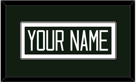 Michigan State Hockey Nameplate - Road Green - Essential Tier 1