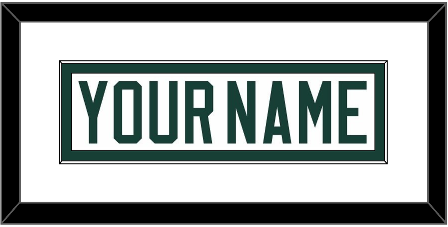 Michigan State Hockey Nameplate - Home White (2017-2019) - Essential Tier 1