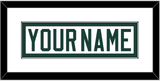 Michigan State Hockey Nameplate - Home White (2006-2007) - Single Mat 1