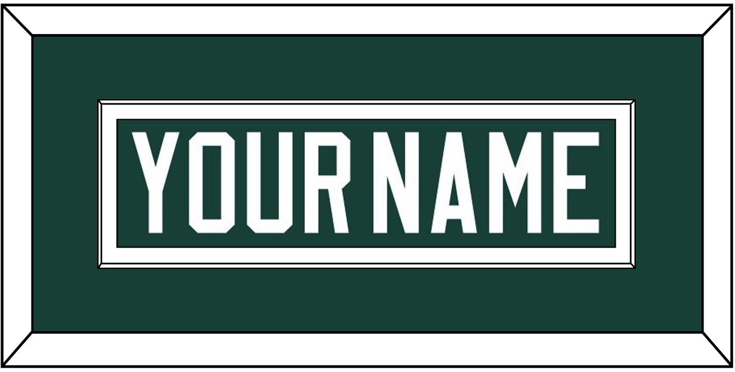 Michigan State Hockey Nameplate - Road Green (2017-2019)- Essential Tier 1