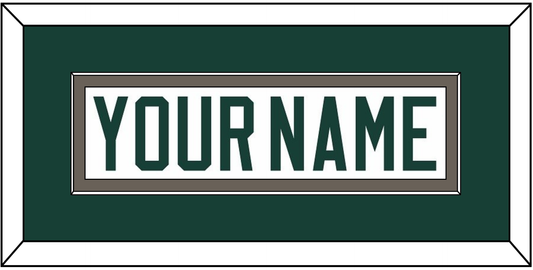 Michigan State Hockey Nameplate - Home White (2006-2007) - Essential Tier 2