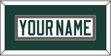 Michigan State Hockey Nameplate - Home White (2006-2007) - Single Mat 2