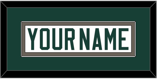 Michigan State Hockey Nameplate - Home White (2006-2007) - Essential Tier 2