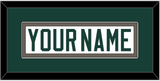 Michigan State Hockey Nameplate - Home White (2006-2007) - Single Mat 2