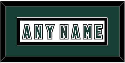 Michigan State Hockey Nameplate - Alternate Home White (2006-2007) - Essential Tier 2