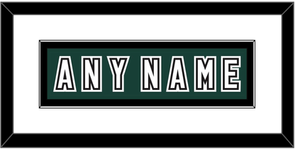 Michigan State Hockey Nameplate - Alternate Road Green (2006-2007) - Essential Tier 1