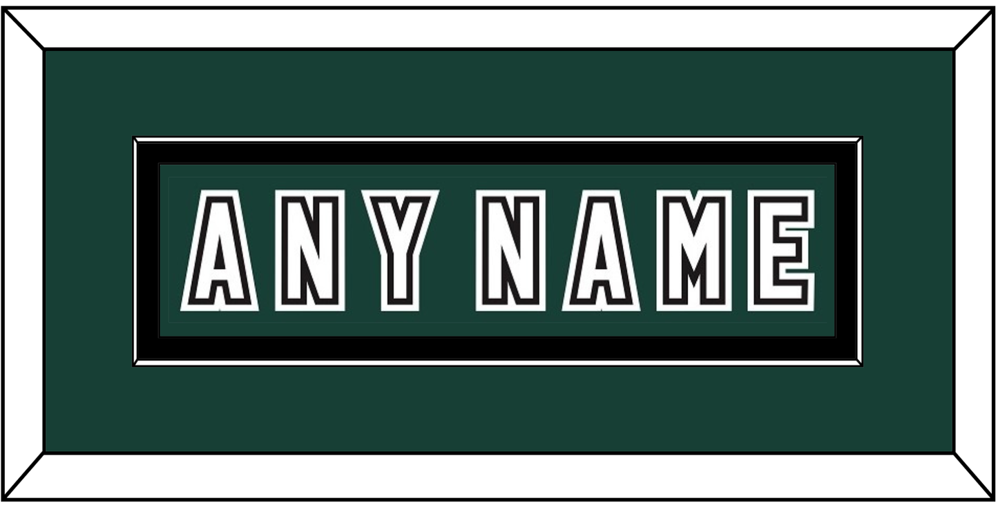 Michigan State Hockey Nameplate - Alternate Road Green (2006-2007) - Essential Tier 2