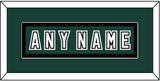 Michigan State Hockey Nameplate - Alternate Road Green (2006-2007) - Single Mat 2