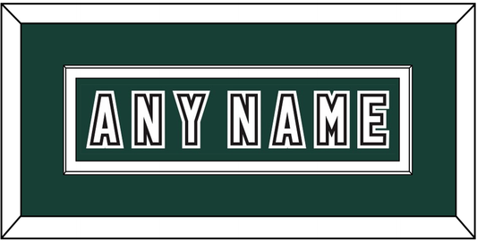Michigan State Hockey Nameplate - Alternate Road Green (2006-2007) - Essential Tier 3