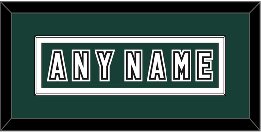Michigan State Hockey Nameplate - Alternate Road Green (2006-2007) - Essential Tier 3