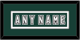 Michigan State Hockey Nameplate - Alternate Road Green (2006-2007) - Single Mat 3