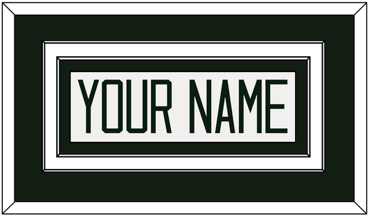 Michigan State Hockey Nameplate - Home White - Signature Tier 1