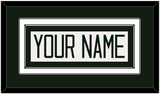 Michigan State Hockey Nameplate - Home White - Double Mat 1