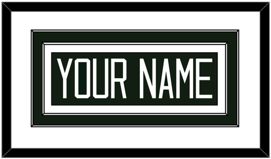 Michigan State Hockey Nameplate - Road Green - Signature Tier 1