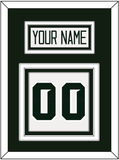Michigan State Hockey Nameplate & Number (Back) - Home White - Triple Mat 1
