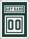 Michigan State Hockey Nameplate & Number (Back) - Alternate Home White (2006-2007) - Triple Mat 3