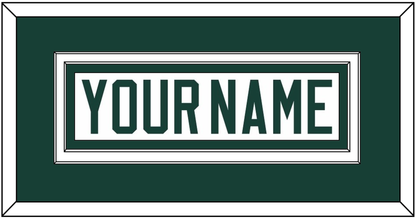 Michigan State Hockey Nameplate - Home White (2017-2019) - Signature Tier 1
