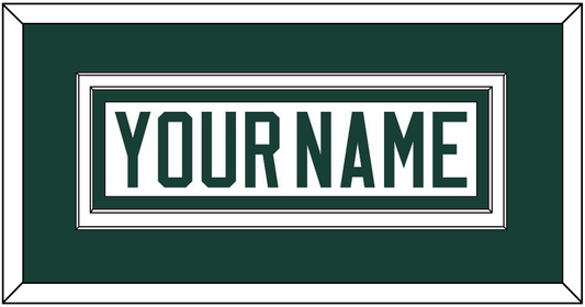Michigan State Hockey Nameplate - Home White (2017-2019) - Signature Tier 1