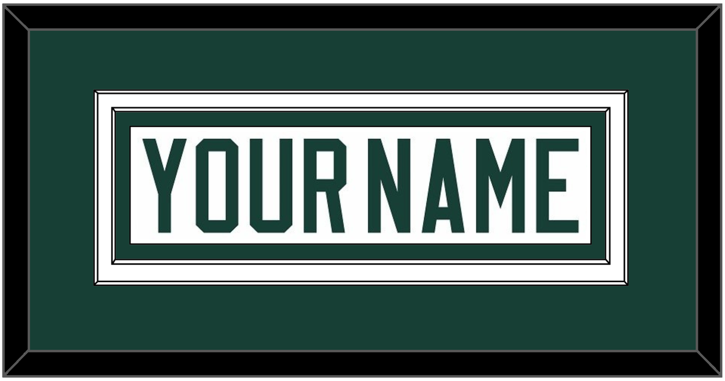 Michigan State Hockey Nameplate - Home White (2017-2019) - Signature Tier 1