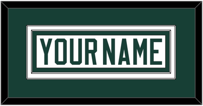 Michigan State Hockey Nameplate - Home White (2017-2019) - Signature Tier 1