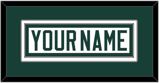 Michigan State Hockey Nameplate - Home White (2017-2019) - Signature Tier 1