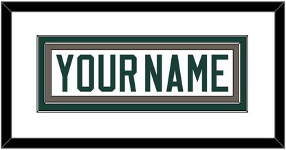 Michigan State Hockey Nameplate - Home White (2006-2007) - Signature Tier 1