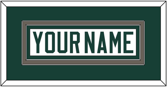 Michigan State Hockey Nameplate - Home White (2006-2007) - Signature Tier 2