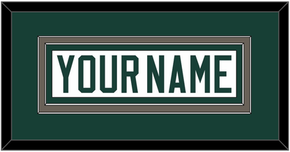 Michigan State Hockey Nameplate - Home White (2006-2007) - Signature Tier 2
