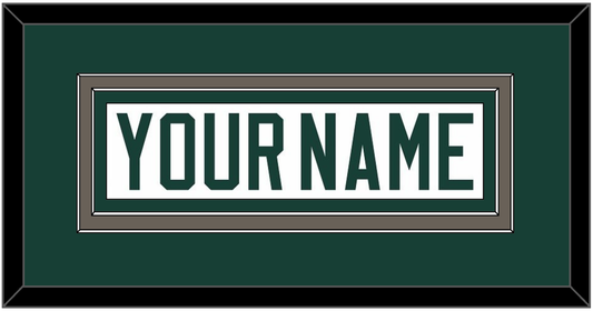 Michigan State Hockey Nameplate - Home White (2006-2007) - Signature Tier 2
