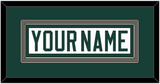 Michigan State Hockey Nameplate - Home White (2006-2007) - Double Mat 2