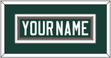 Michigan State Hockey Nameplate - Road Green (2006-2007) - Double Mat 2