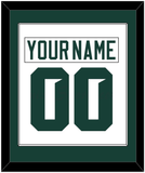 Michigan State Hockey Nameplate & Number (Back) Combined - Home White (2017-2019) - Single Mat 1